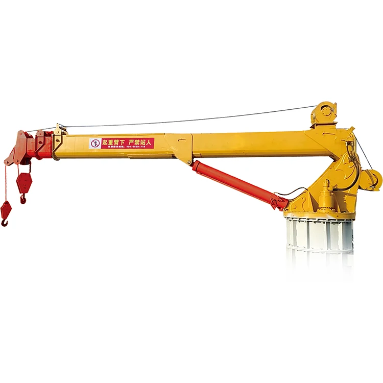 Wholesale High Quality Hydraulic Pedestal Ship Deck Marine Crane Boat Lifting Cranes