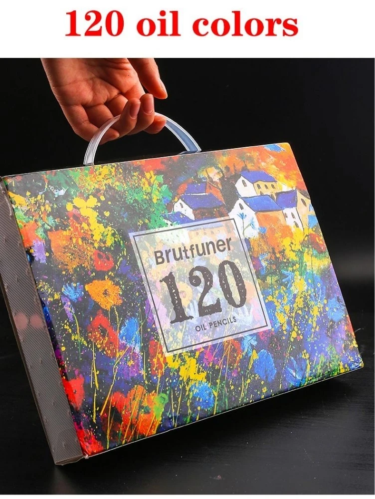 Brutfuner 48/72/120/160/180 Цвет Профессиональный Масло Набор цветных карандашей древесина мягкая ручная акварельные карандаши для рисования эскиз товары