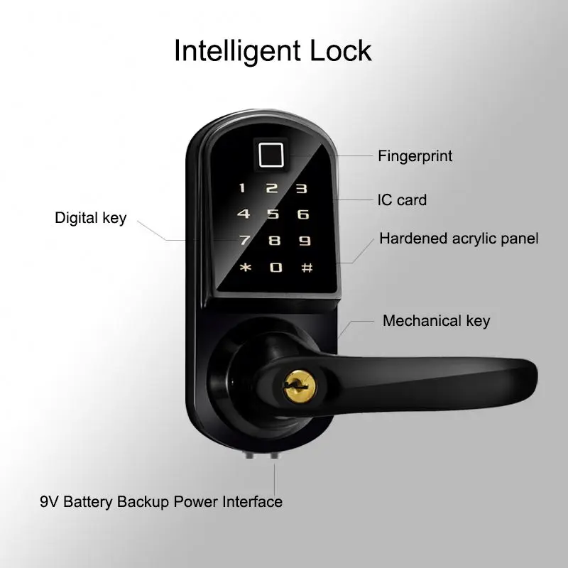 Professional manufacture cheap popular product smart fingerprint lock smart lock for hotel