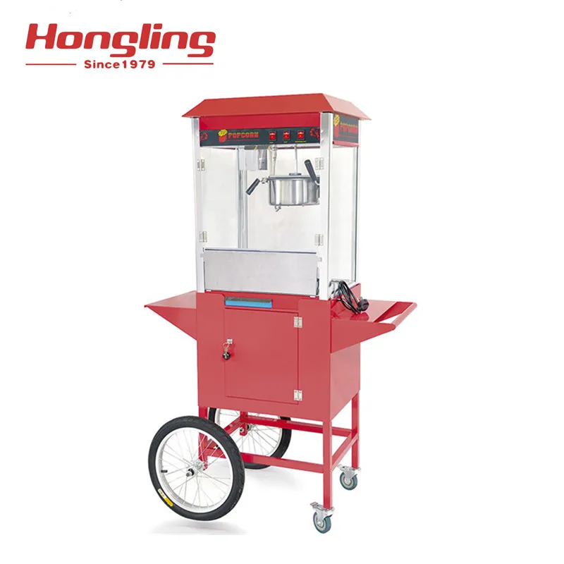  HL-08C kitchen snack equipment roof design commercial cinema electric popcorn machine with