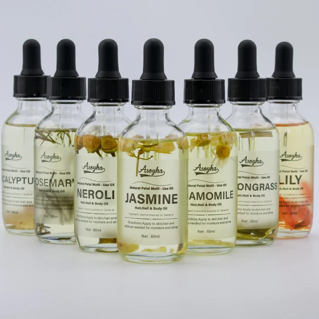 Self-Manufacturer Best Logo Custom Rose Massage Skincare Aroma Essential Oil With Dry Flowers For Shoulder Neck Pain Relief