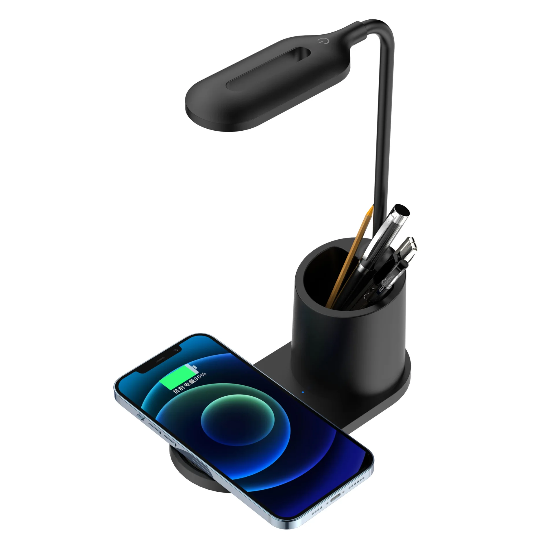 3 in 1 10W Qi2 Standard Pen Holder Desk Lamp Mobile Phone Wireless Charger Multifunction Wireless Charger wireless charger pad
