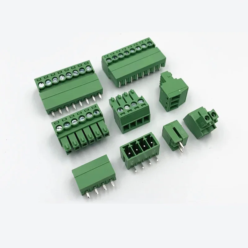 Row Header 4pin 7pin 9pin 3.5mm 3.81mm 5.08mm Terminal Block Male Female  Connector PCB Screw Green Terminal Block Connector
