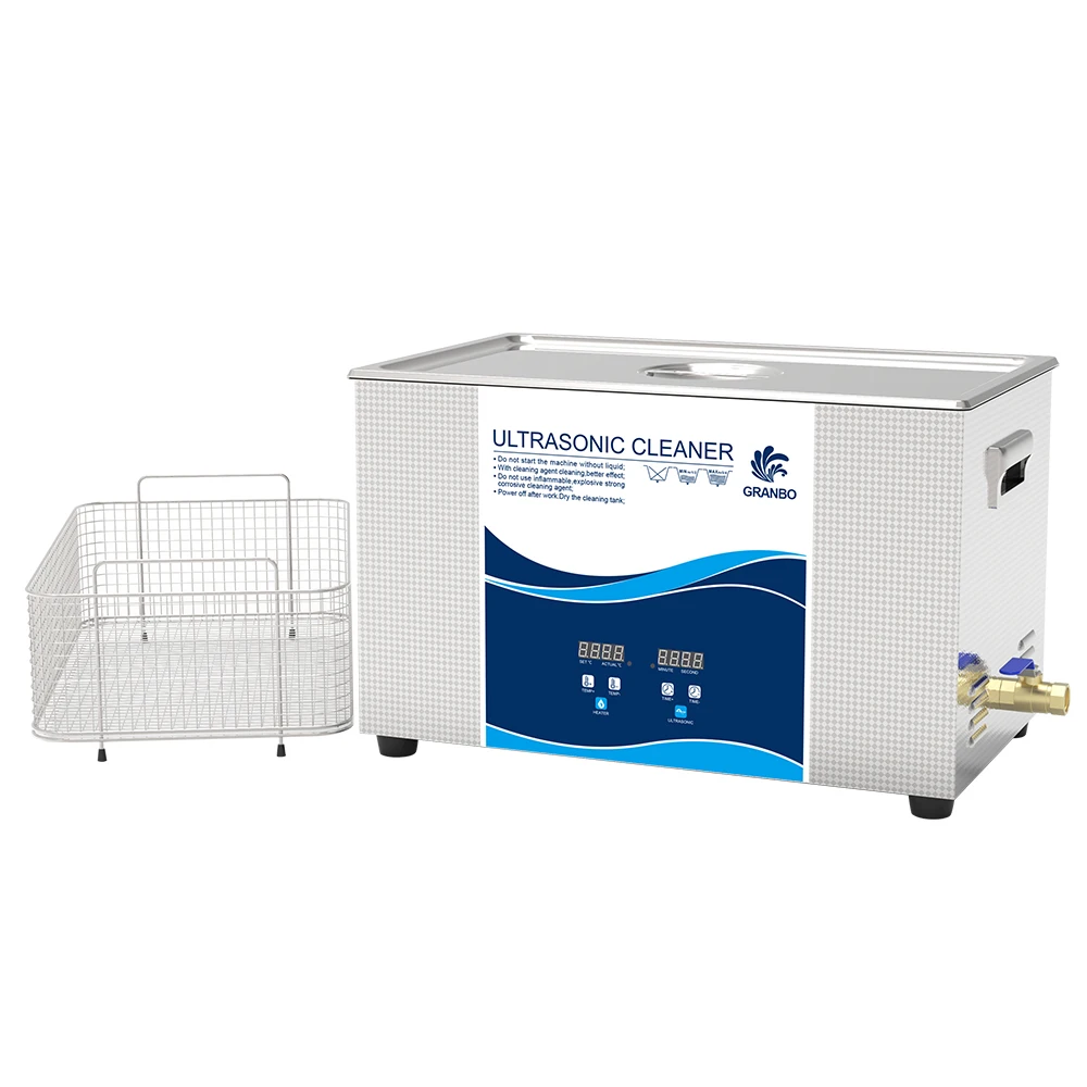 Granbo Ultrasonic Cleaner 900W 40khz 30L Tank for Industrial Parts Motor Parts Oil Stains Ultrasonic Cleaning