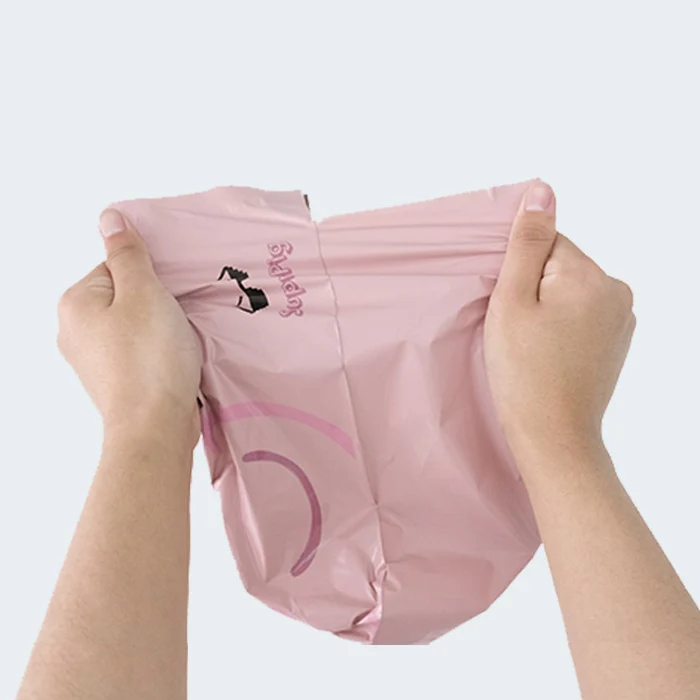 Wholesale High Quality Self Adhesive Seal Postal Poly Plastic Pink Peggy Mailer Courier shipping bags
