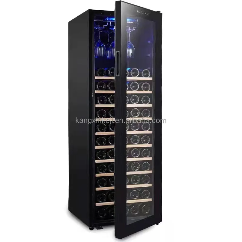 New Type 58L Wine Fridge Refrigerator 15 Bottles Enfriador De Vino Freestanding Cellar Beverage Wine Cooler Wine Chiller