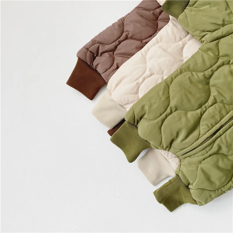 
Toddler Cotton Romper Baby Winter Coat Zipper Long Sleeve Cute Baby Snowsuit 
