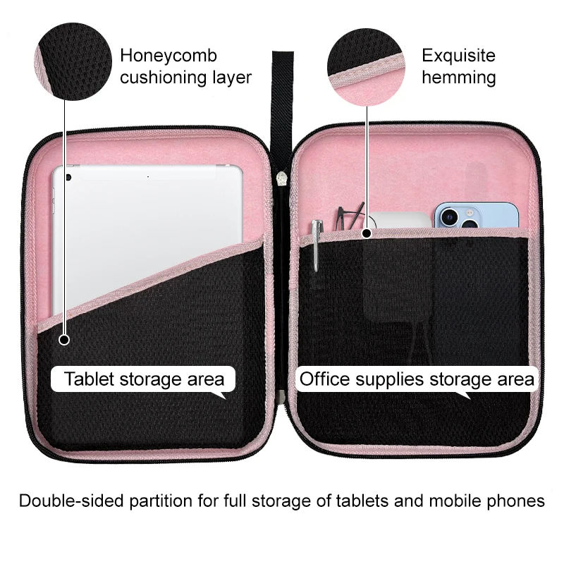 Waterproof Shockproof Black Zipper Laptop Bag For Macbook Pro 13 Case For Macbook EVA Hard Case