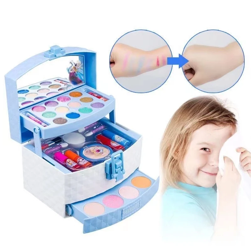 Children Makeup Set Petite Girls Shaped Cosmetics Palette Fashion Kit for Kids Toy Box Beauty Packing Packaging