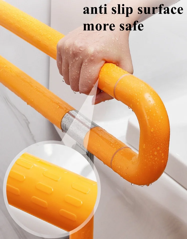 toilet bathroom urinal armrest ABS Nylon handicap grab bar Handrail Safety rail
