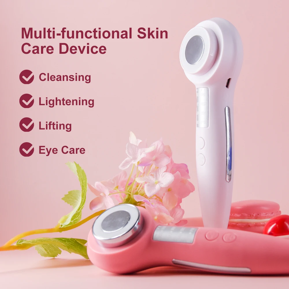 Personal Facial Skin Care Beauty Products Lifting Massager Home Use Ems Rf Vibration Temperature Control Beauty Device