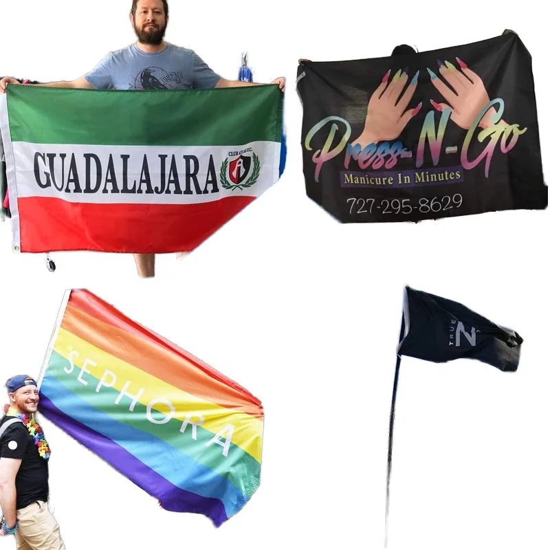 custom promotion flag 3x5ft custom sublimation blank logo banner any design outdoor flying flag 3x5 custom flag