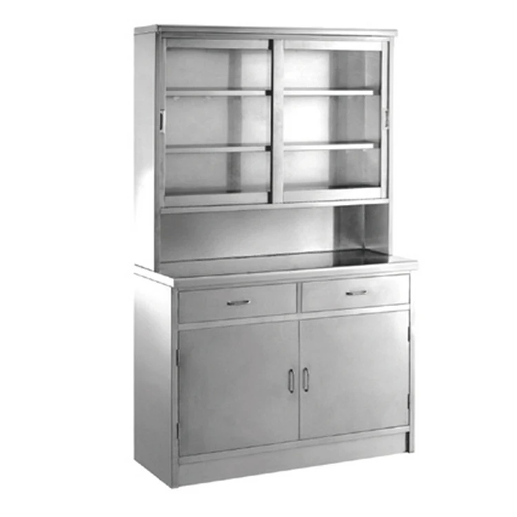 Laboratory equipment 2 doors and 2 drawers 201 Stainless steel treatment cabinet