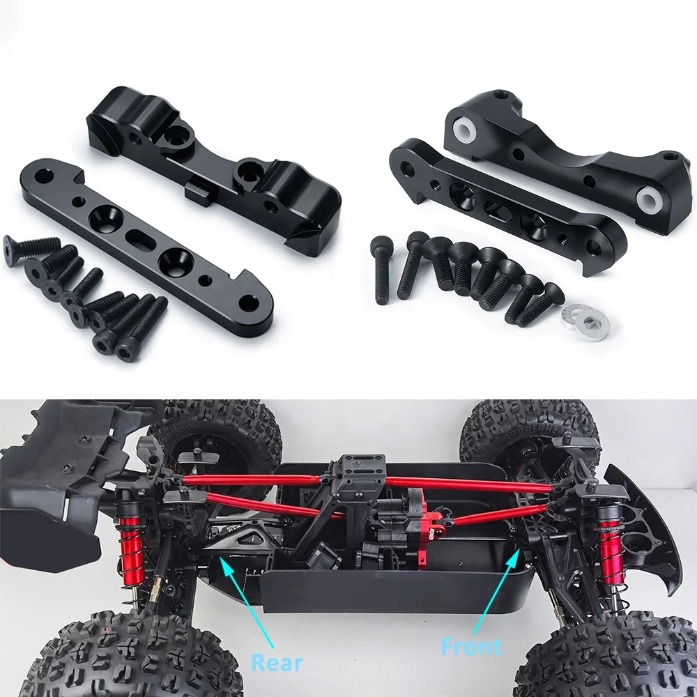 Front & Rear Lower Suspension Arms Aluminum Alloy Swing Arm for 1/5 ARRMA KRATON 8S RC Car Buggy Upgrade Parts