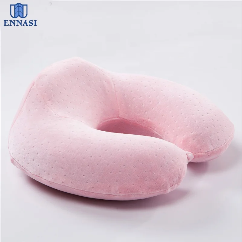 Plane travel memory foam pillow u shape pillow neck rest pillow