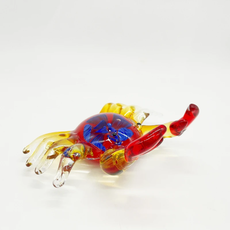 Cute Handmade Glass Blowing Hermit Crab Glass Art Sculpture