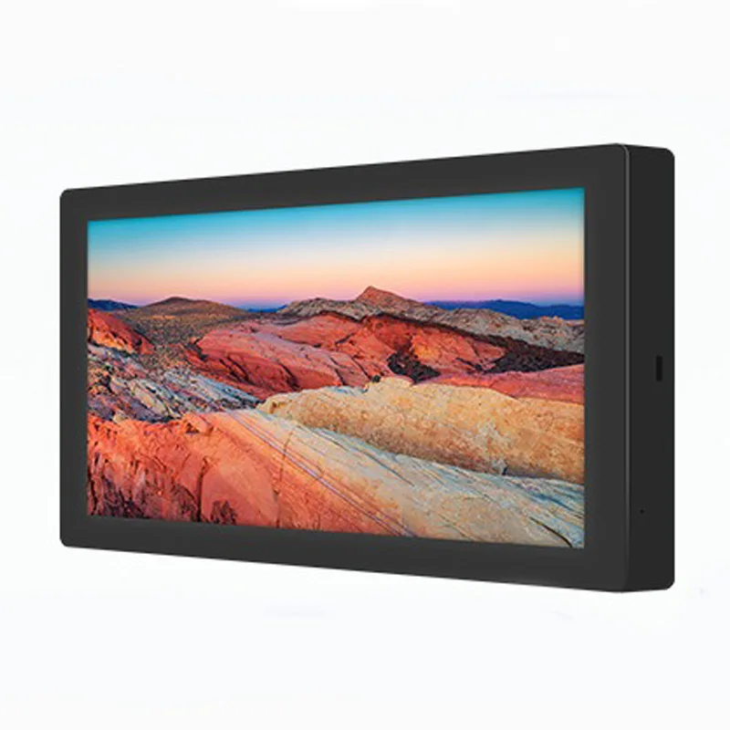 High Quality 75 Inch Wall Mounted 4K UHD Industrial LCD Display Outdoor IP65 Smart TV 3000cd/m Sunlight Readable Digital Signage