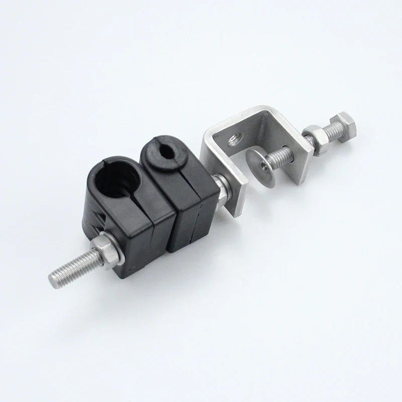  Two way one type feeder clamp for fiber and power