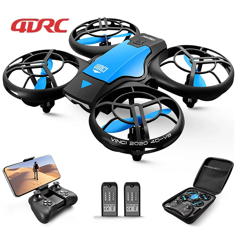 4DV8 Новый мини-Дрон 4K профессиональная HD-камера Wi-Fi FPV фиксированная высота пульт дистанционного управления вертолетный датчик силы тяжести БПЛА Детские летающие игрушки