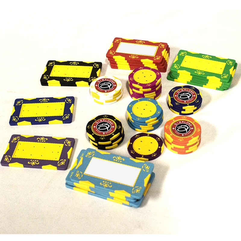 14g ABS Clay  poker chips custom logo double color chips Casino