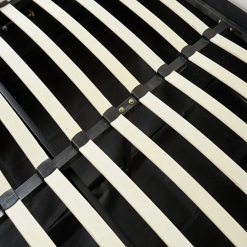 Short headboard buttons tufted leather bed beauty storage drawers double bed modern king queen size bed furniture made in China