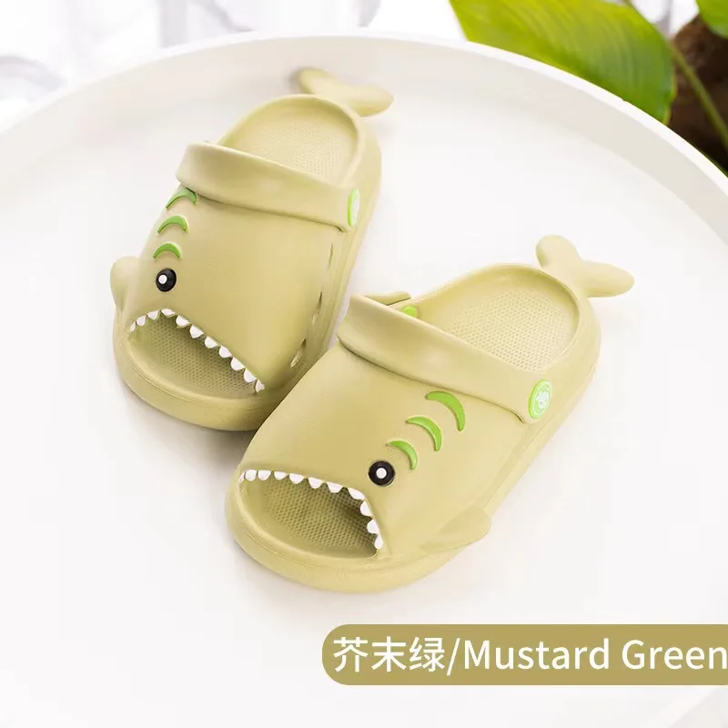 Factory Price Animal Shape Soft Comfortable Kids Cute Beach Shark EVA Sandal For Kids