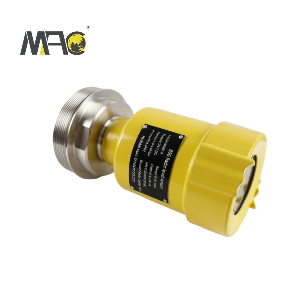 80g Ghz Intelligent Cement Silo Radar Level Control Gauge Transmitter Sensor