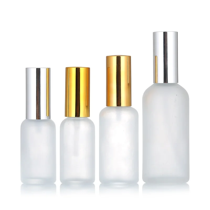 5ml 10ml 15ml 20ml 30ml 50ml 100ml Matte Frosted Clear Fragrance Container Fine Mist Spray Pump Bottles Glass Perfume Bottle