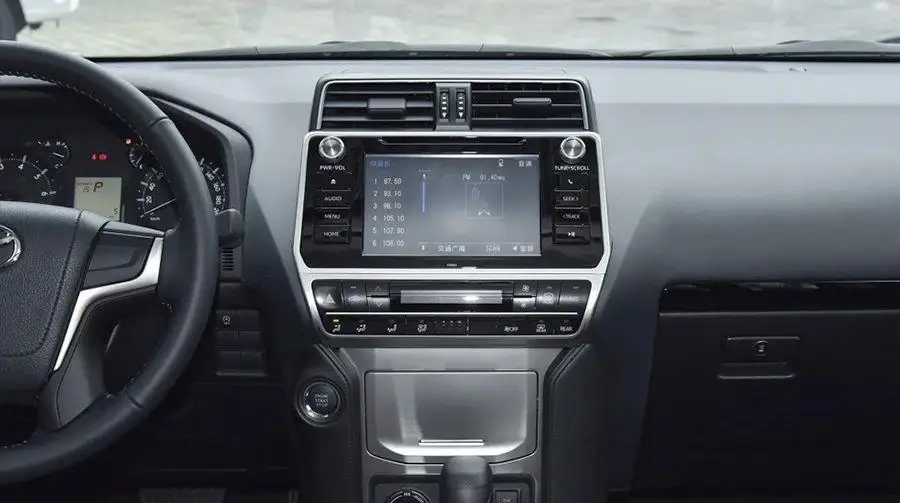 16 inch Tesla car dvd player gps navigation player for Toyota Prado150 2018 2019  Vertical Touch Screen CarPlay+DSP