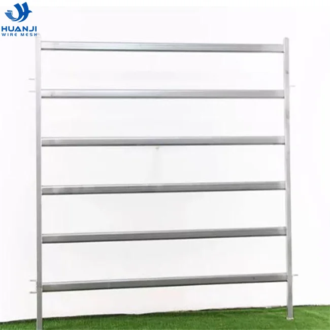 5Bars 6 Bars Galvanised Cattle Yard Fence Metal Livestock Field Farm Fence For Animals
