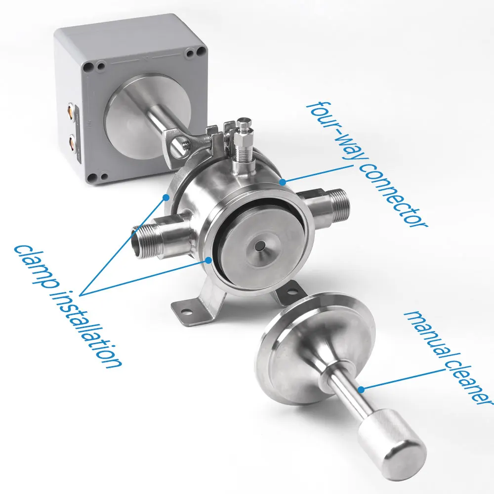 high operating temperature digital inline process refractometer for monitoring hygiene in food manufacturing