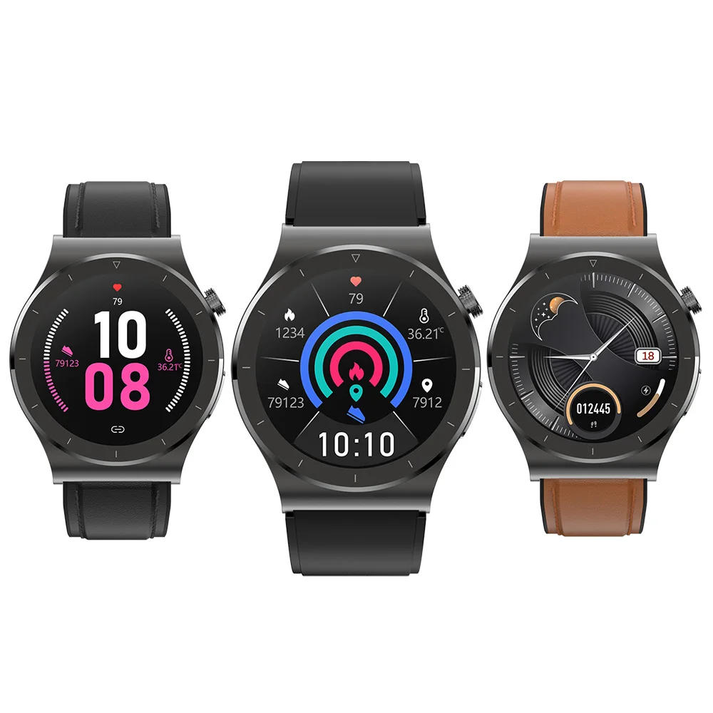 Factory new design E20 rohs fc ce wrist band fitness tracker smart bracelet watch ECG temperature monitor