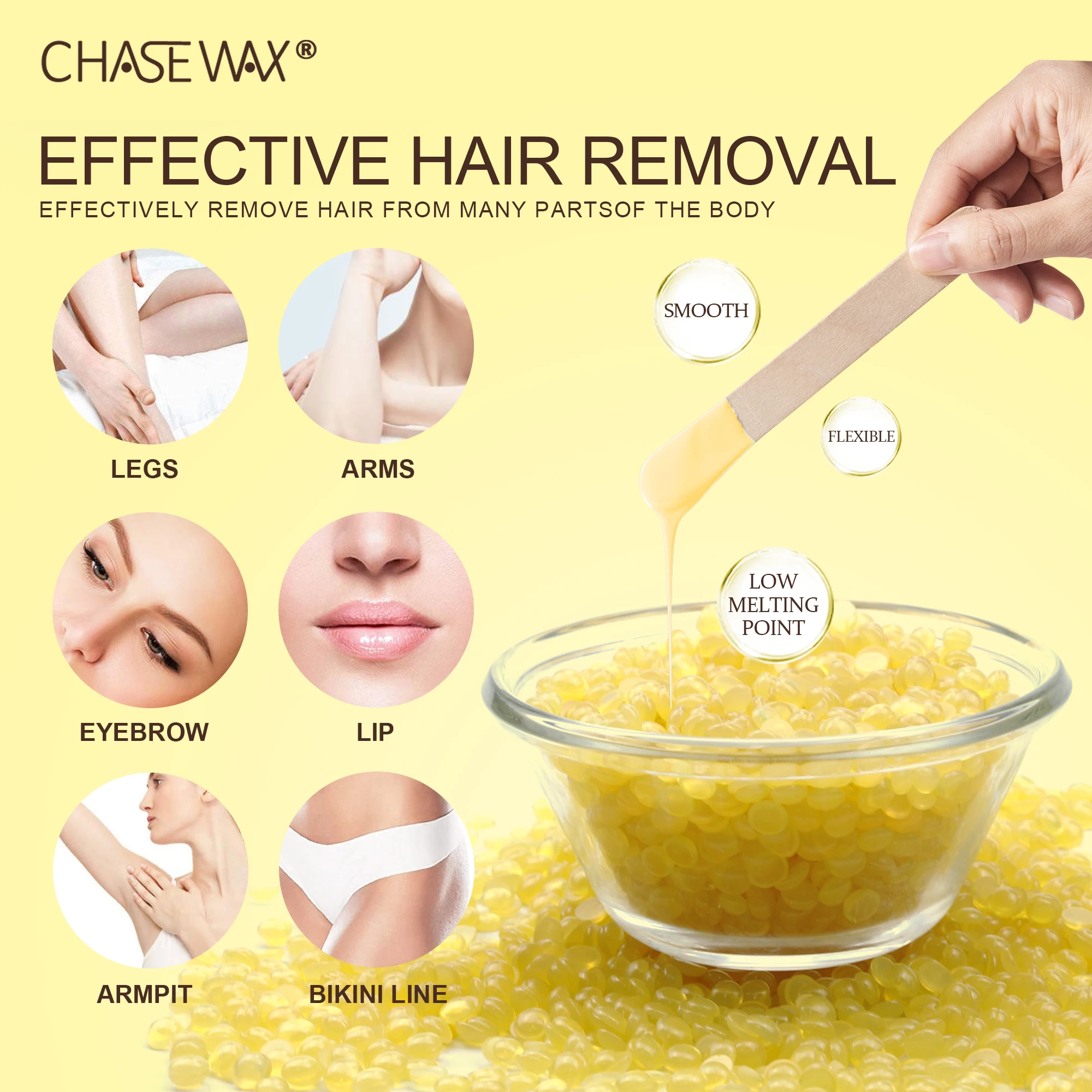 Best 500g Honey Hard Wax Beans Body Wax Removal Hot Wax For Beauty Center