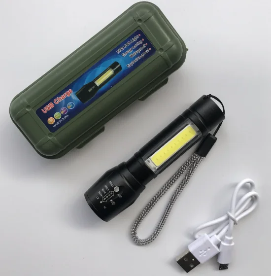 Светодиодный фонарик светодиодный фокусный светильник для улицы USB перезаряжаемая лампа водонепроницаемый Torchlight мощный черный светящийся OEM