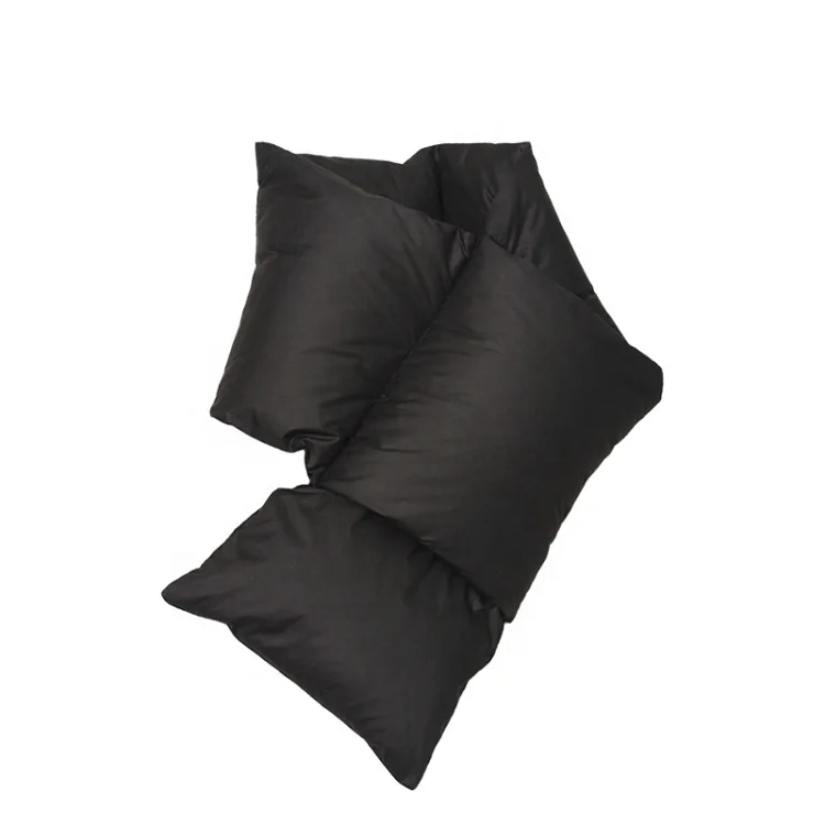 winter down puffer scarf  nylon fabric Duck Down Filling Winter Women Ladies Neck Scarf Loop Scarves