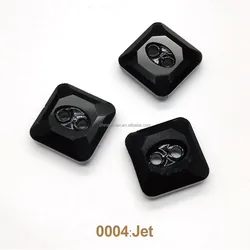 10mm two holes rhinestone crystal square buttons for shirt for sweater