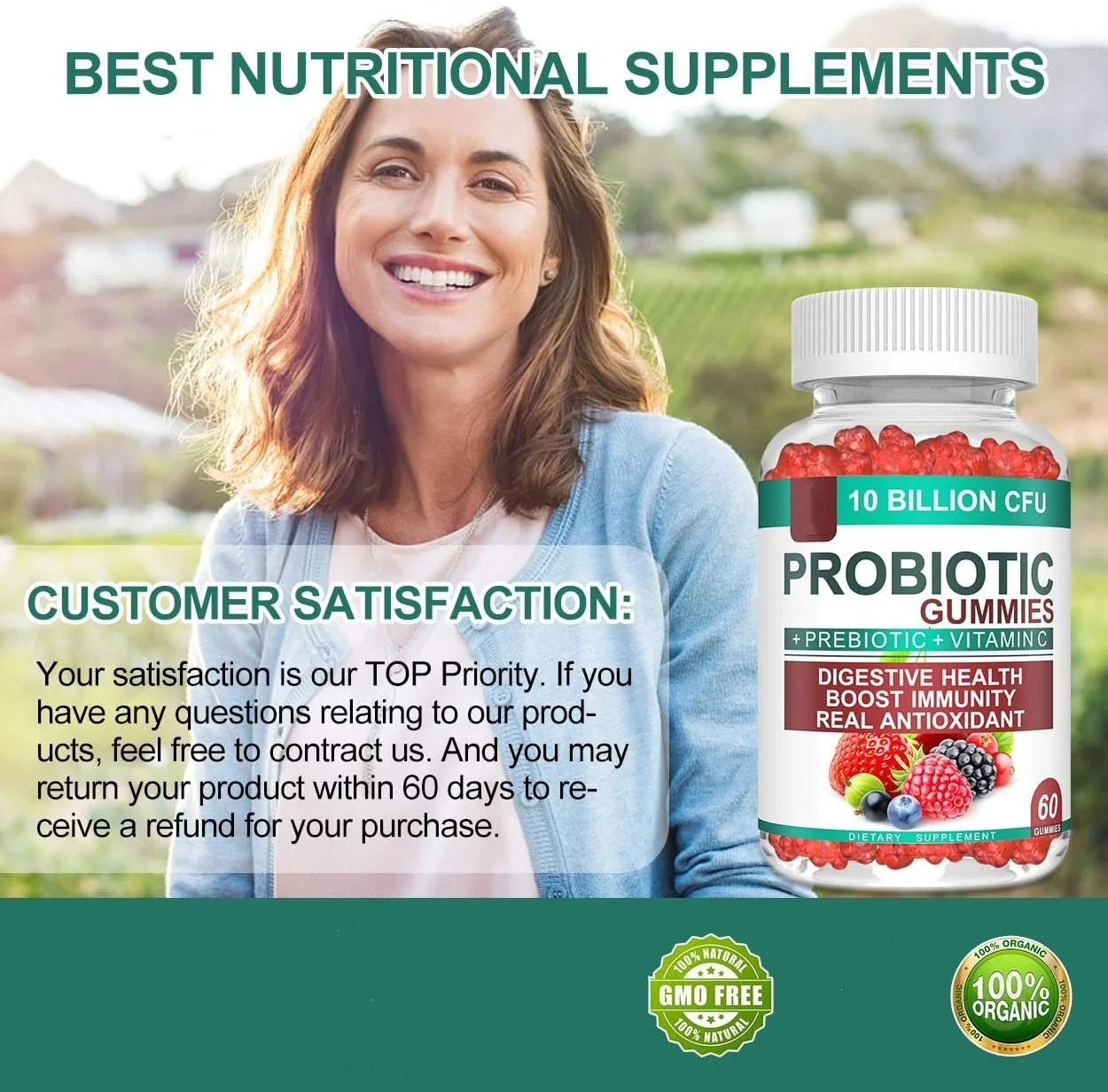 Лидер продаж пробиотики и пребиотические жевательные резинки с витамином C для взрослых детей иммунная поддержка высокой мощностью Жевательная клейкая добавка