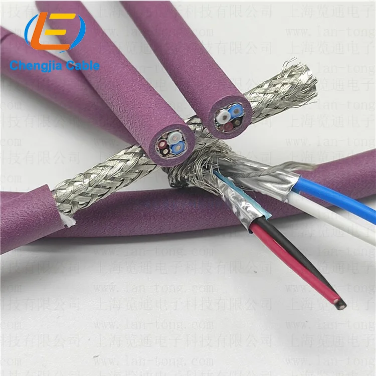 PVC  shielded cable CC-Link 3-core stranded industrial bus cable Copper Conductor Wires Electrical Equipment bus Cable