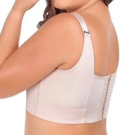 Fashion Deep Cup Bra Shaper Hide Back Fat Underwear Incorporated Full Back Coverage Plus Size Wire Free Side Fat Bra