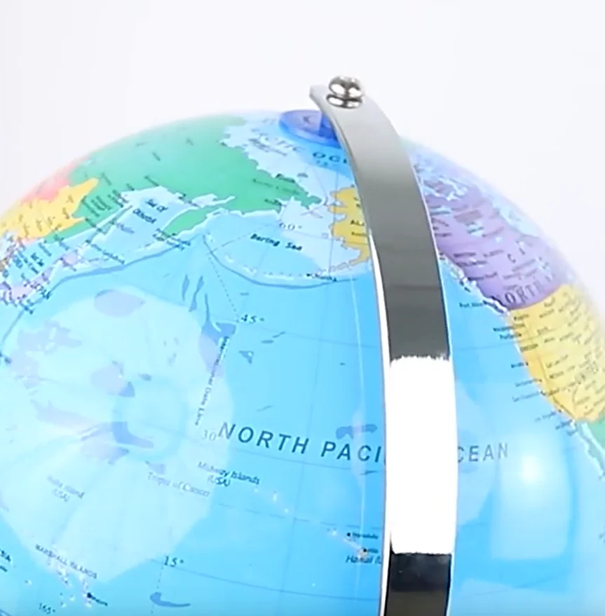 20/25cm World Globe English version World Map Globe LED light