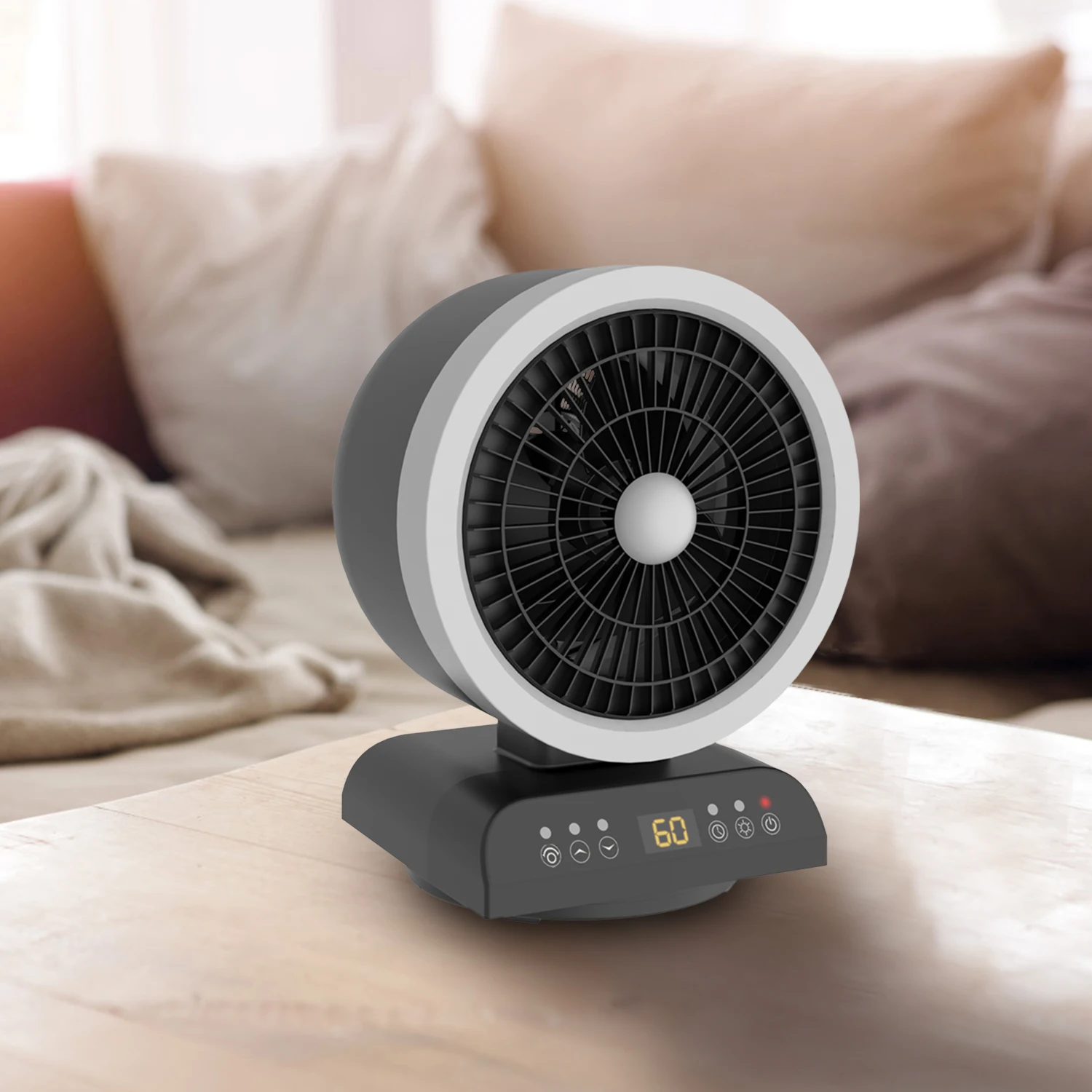 New Portable Electric Heaters Fan 1200W PTC Ceramic Heat 2-Speed Mini Low-Noise Household Space Heaters Electric Heater