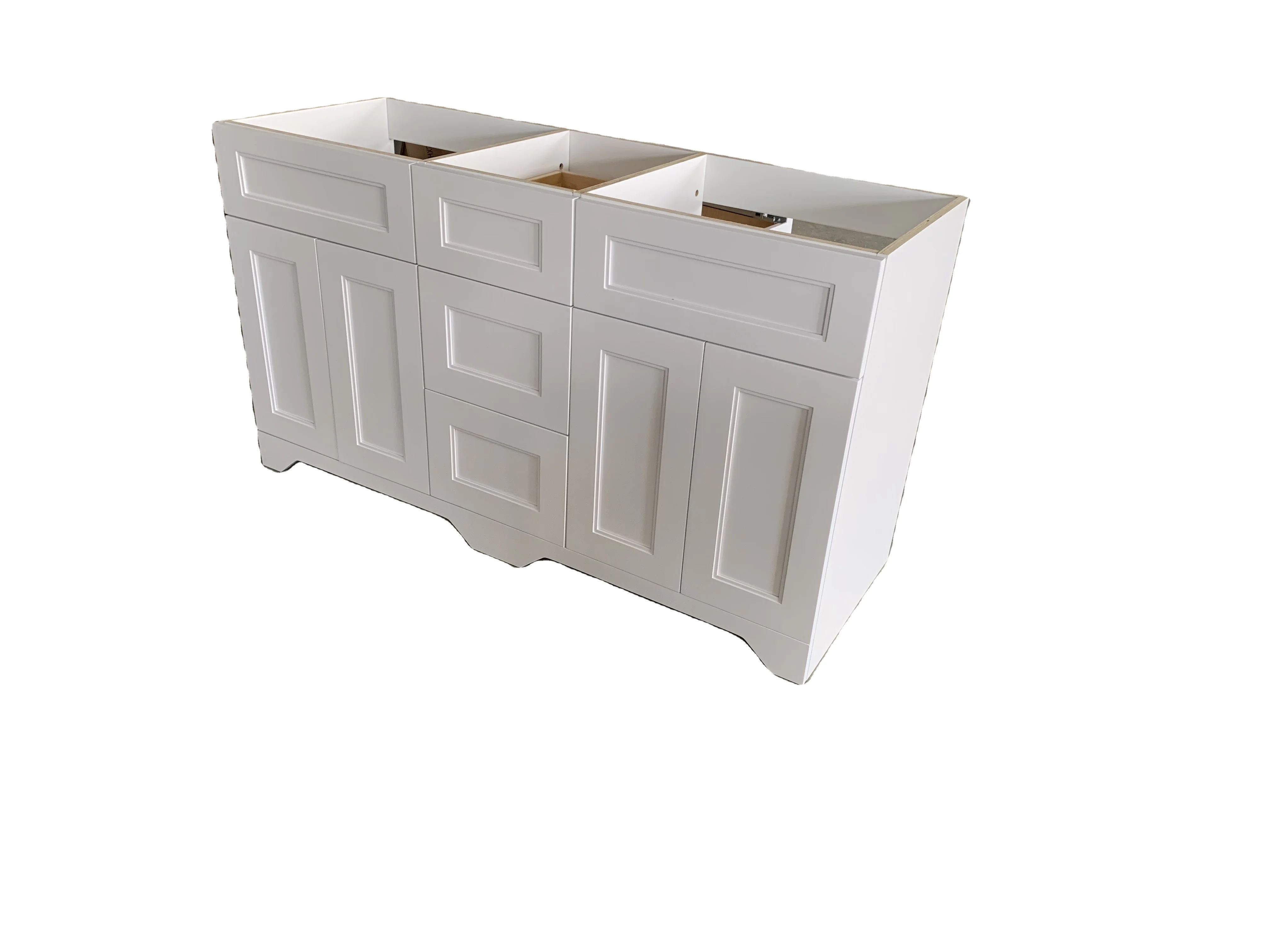 Factory Custom Make Solid Wood Veneer Vanity Bathroom Kitchen Cabinets