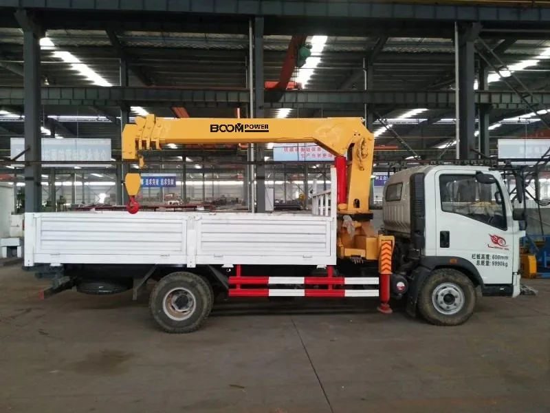 6.3 ton Telescopic Hydraulic Boom Mini Grue Mobile Truck Mounted Crane  Made in China BM160-4  for Forest Timber