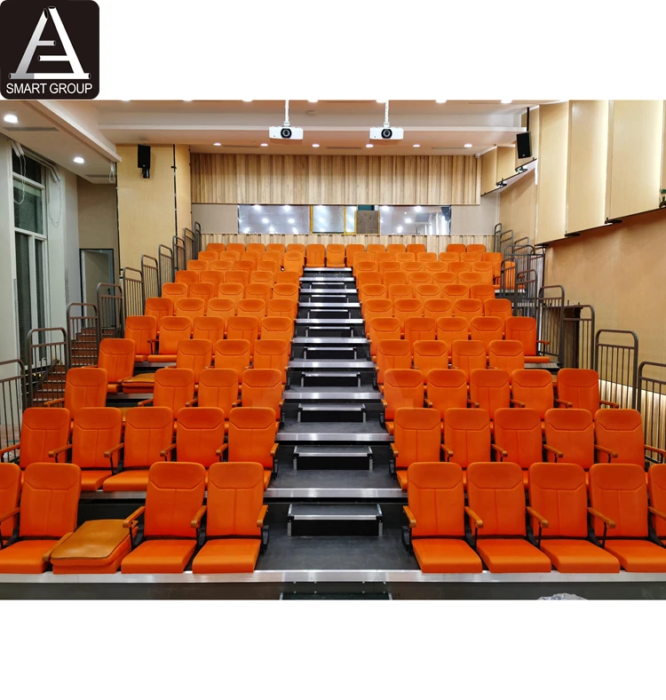 Comfortable auditorium used retractable bleachers seating,theater bleachers for sale