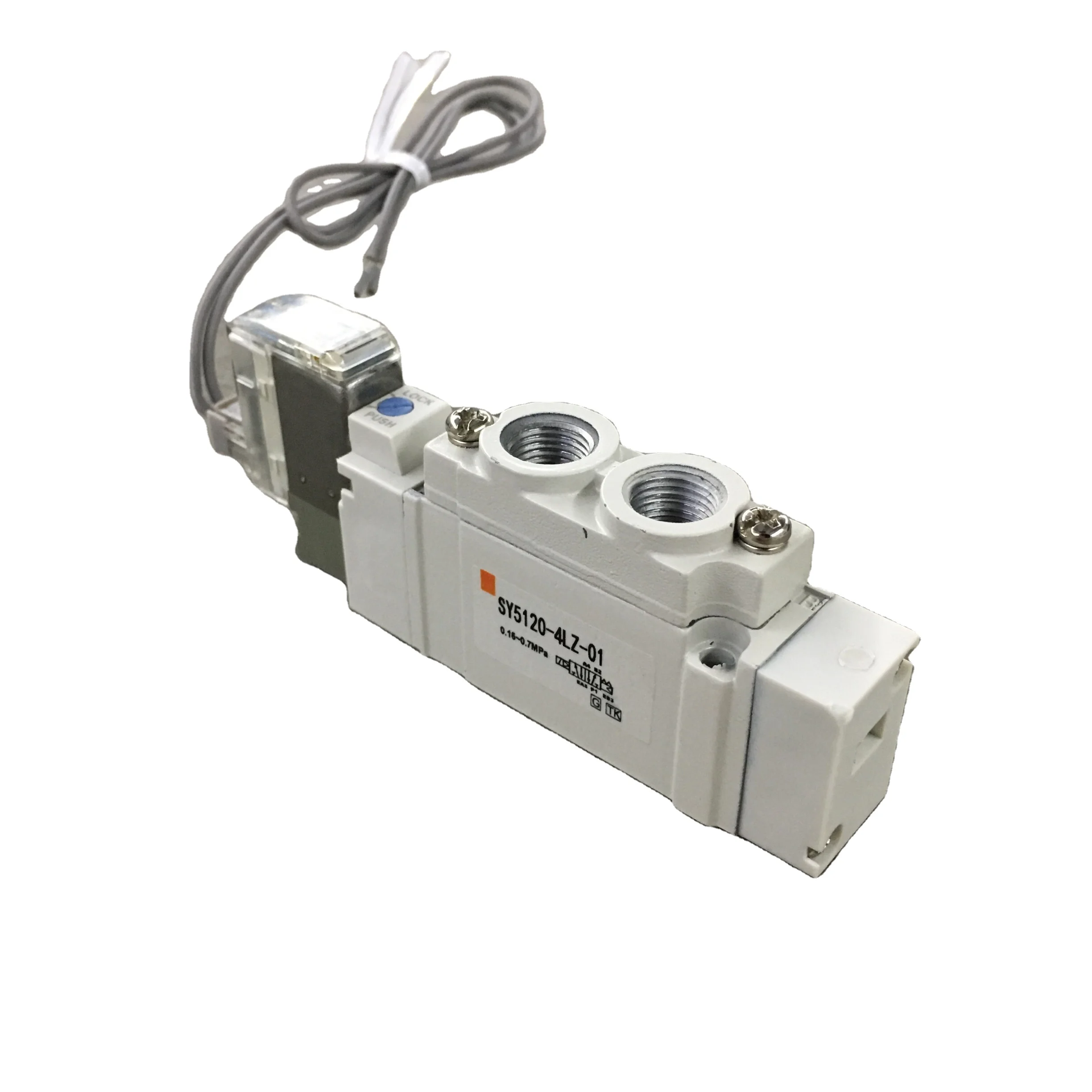 SMC Type 5 Port Electrically Operated Solenoid SY3120 5/2 way 5/3 way for industrial Air Solenoid Valve SY3000 SY5000 SY7000