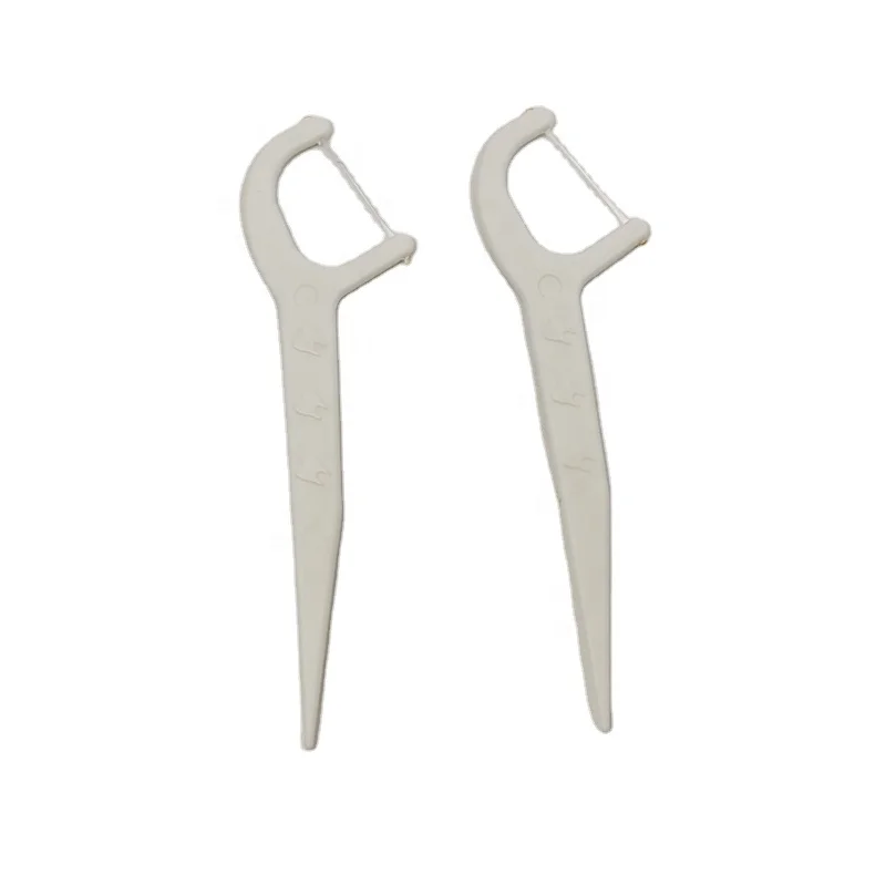 Bamboo biodegradable material bulk degradable bamboo dental floss eco friendly dental floss pick