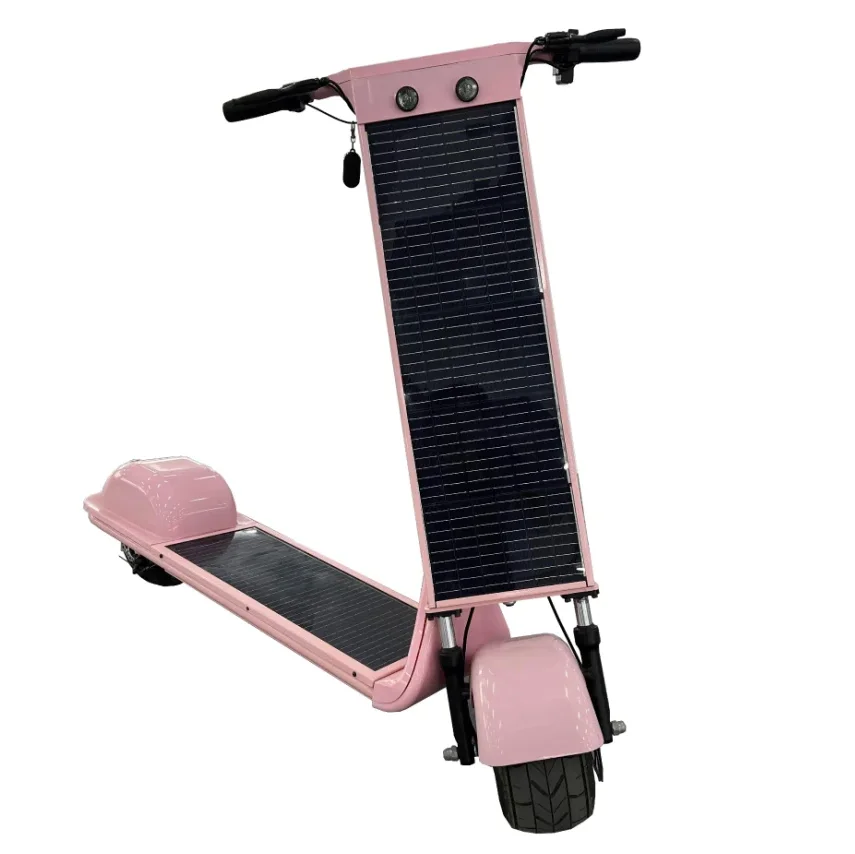 350w Solar Panels mobility foldable adults self-balancing electric solar powered scooters with sea Anti-impact Waterproof