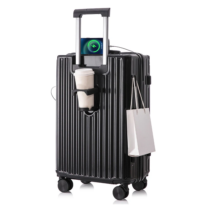 AM05-2 High quality travel 24 inch aluminium frame suitcase trolley luggage