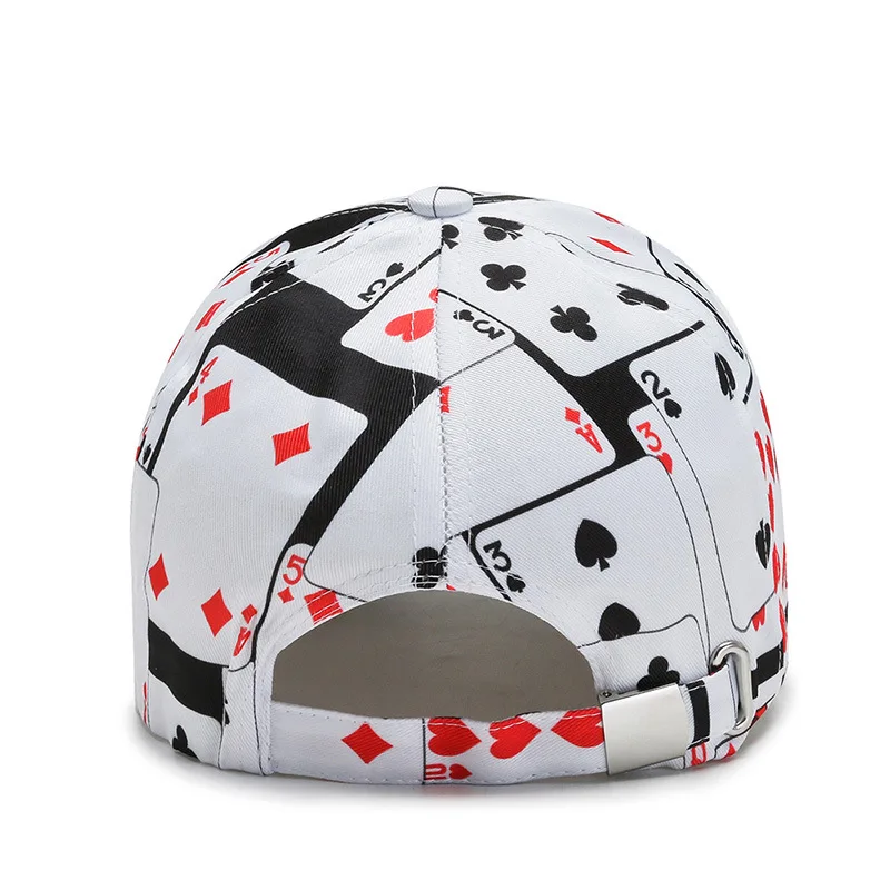 Sports caps football 2021 customised caps baseball sports printed poker hip hop cap