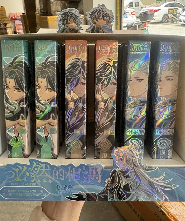 23 Styles 24PCS/SET Genshin Impact Jujutsu Kaisen Genshin Impact Miku Blue Lock Haikyuu Surprise Blind Box Toys Pens for Student